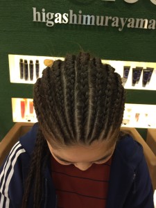 ダンスの発表会 コーンロウ スタイル 久米川の美容院 美容室 クレオヘア Cleo Hair 東京都東村山市の久米川駅南口から徒歩3分